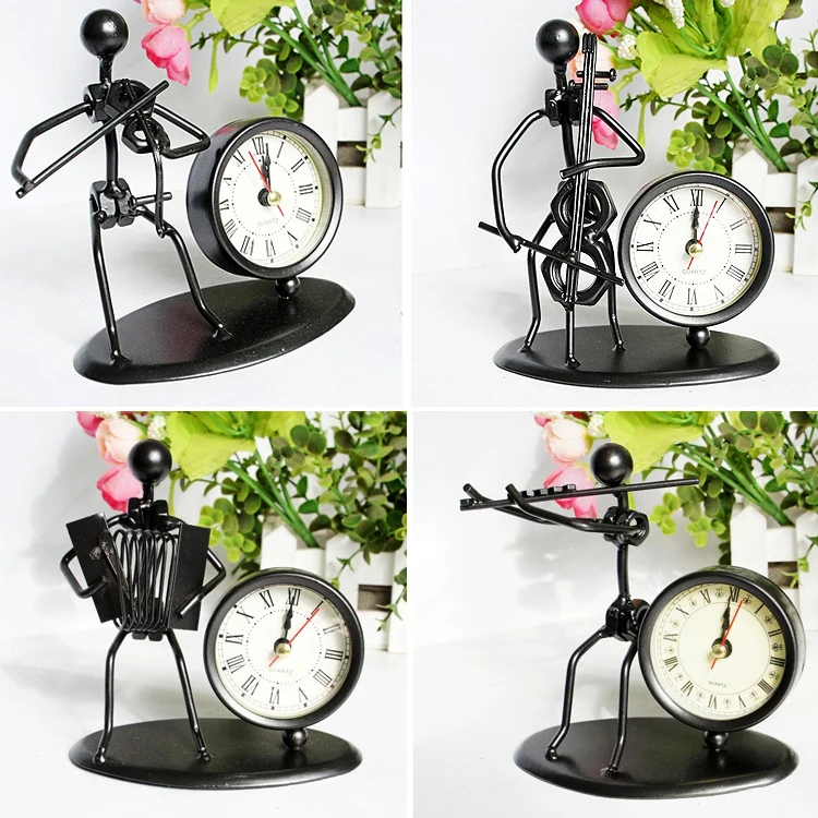 Music Band Metal Craft Iron Decorative Clock 1