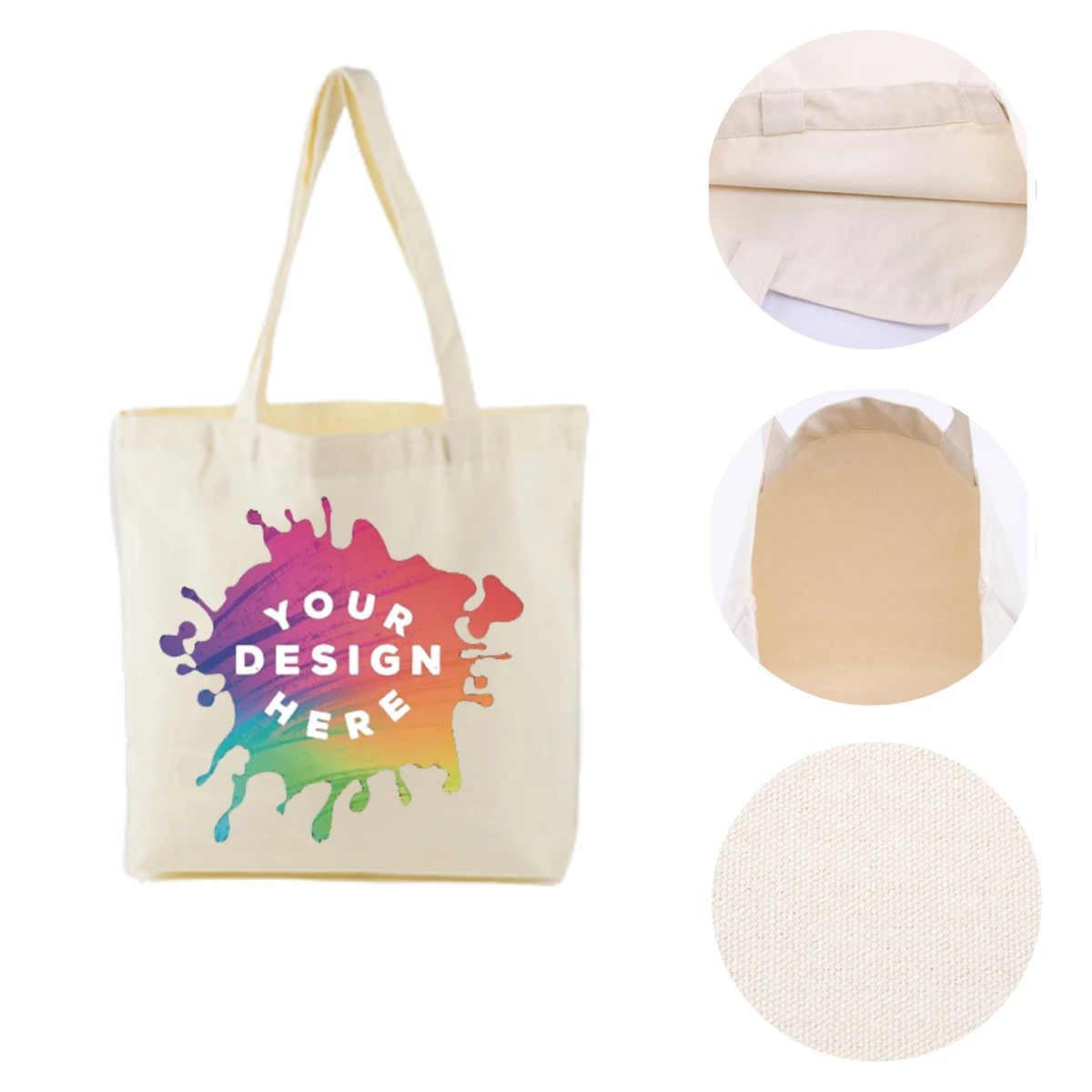 MOQ:25pcs Eco-Friendly Canvas Tote Bag 1