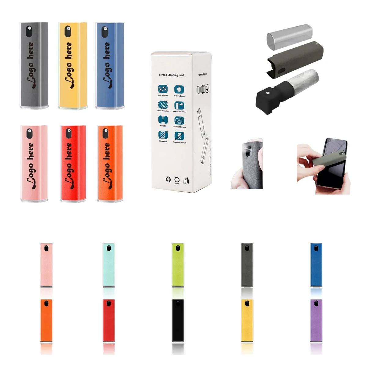 Phone Screen Or Eyeglass Cleaner Sanitizer Spray MOQ50 1