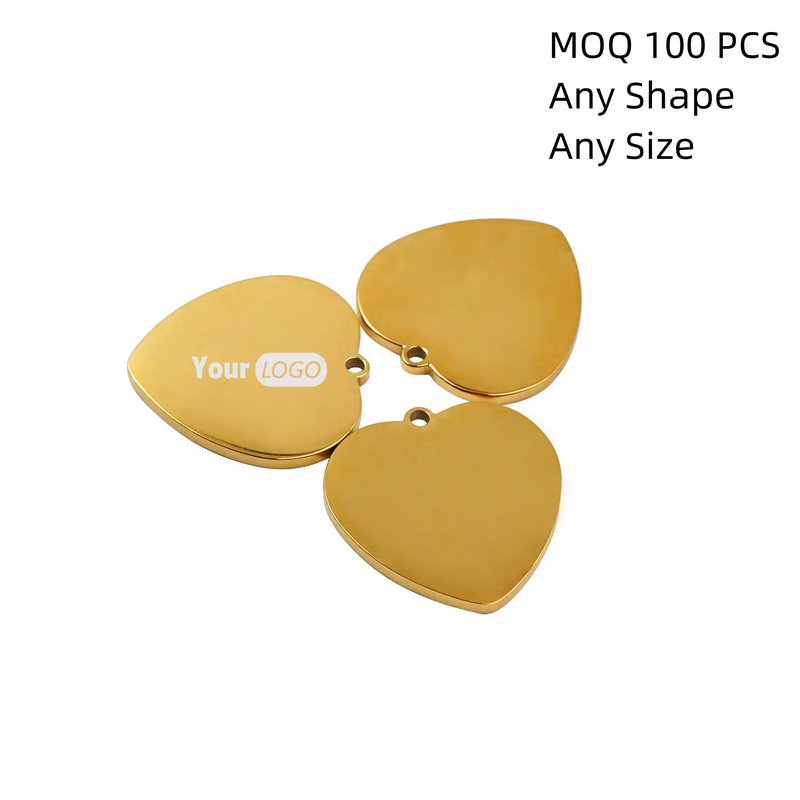Gold Plated Pendant Jewelry For Men Women Stainless Steel