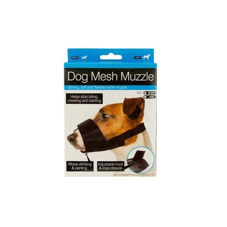 Adjustable Nylon Mesh Dog Muzzle 1