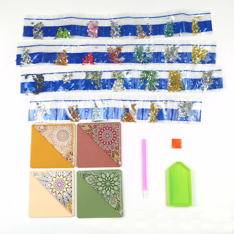4 pcs Diamond Painting Bookmarks