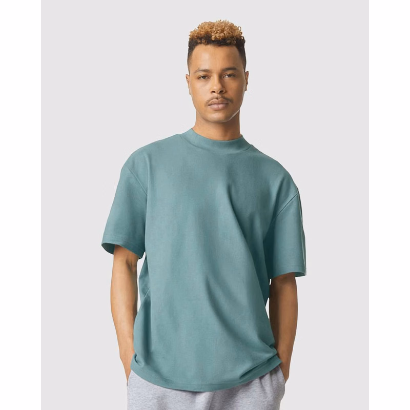 Unisex Pique Mock Neck Tee - 1PQ