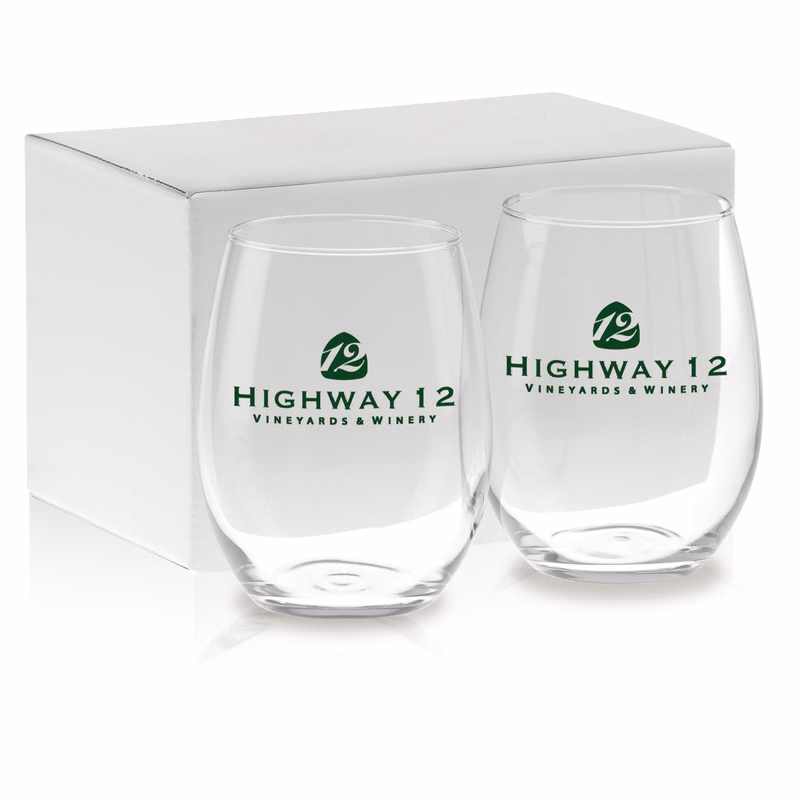 21 oz. Stemless White Wine Gift Set