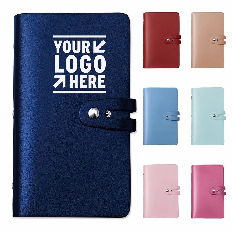 Leather Business Card Organizer with 96 Card Slot