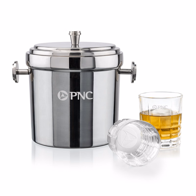 Milano Ice Bucket & Fortino On-the-Rocks Set