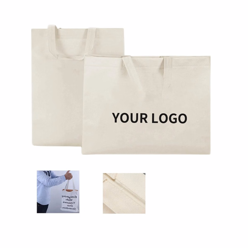 Cotton Canvas Tote with Reinforced Stitching for Heavy Loads