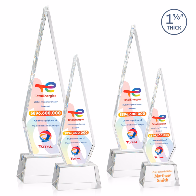 Springfield VividPrint™ Award on Robson Base - Clear