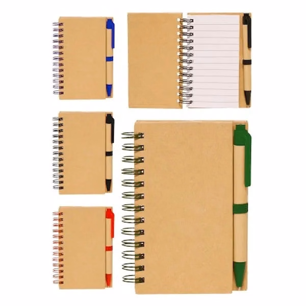 2.75x4.75Eco Spiral Notebook with Matching Eco Pen