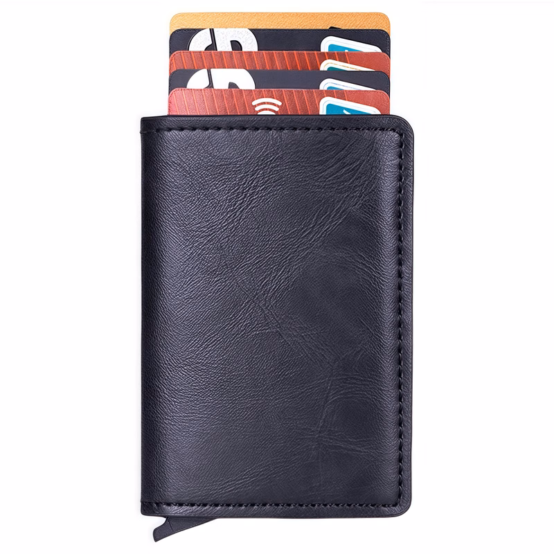 RFID Blocking Metal Card Holder Wallet with Auto Eject