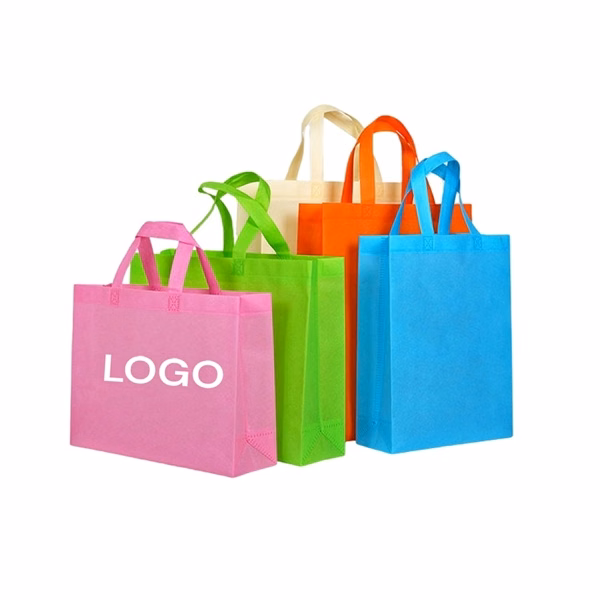 Custom 13.7" Non-Woven Gusset Tote with Reinforced Handles — Eco-Friendly Reusable Shopper