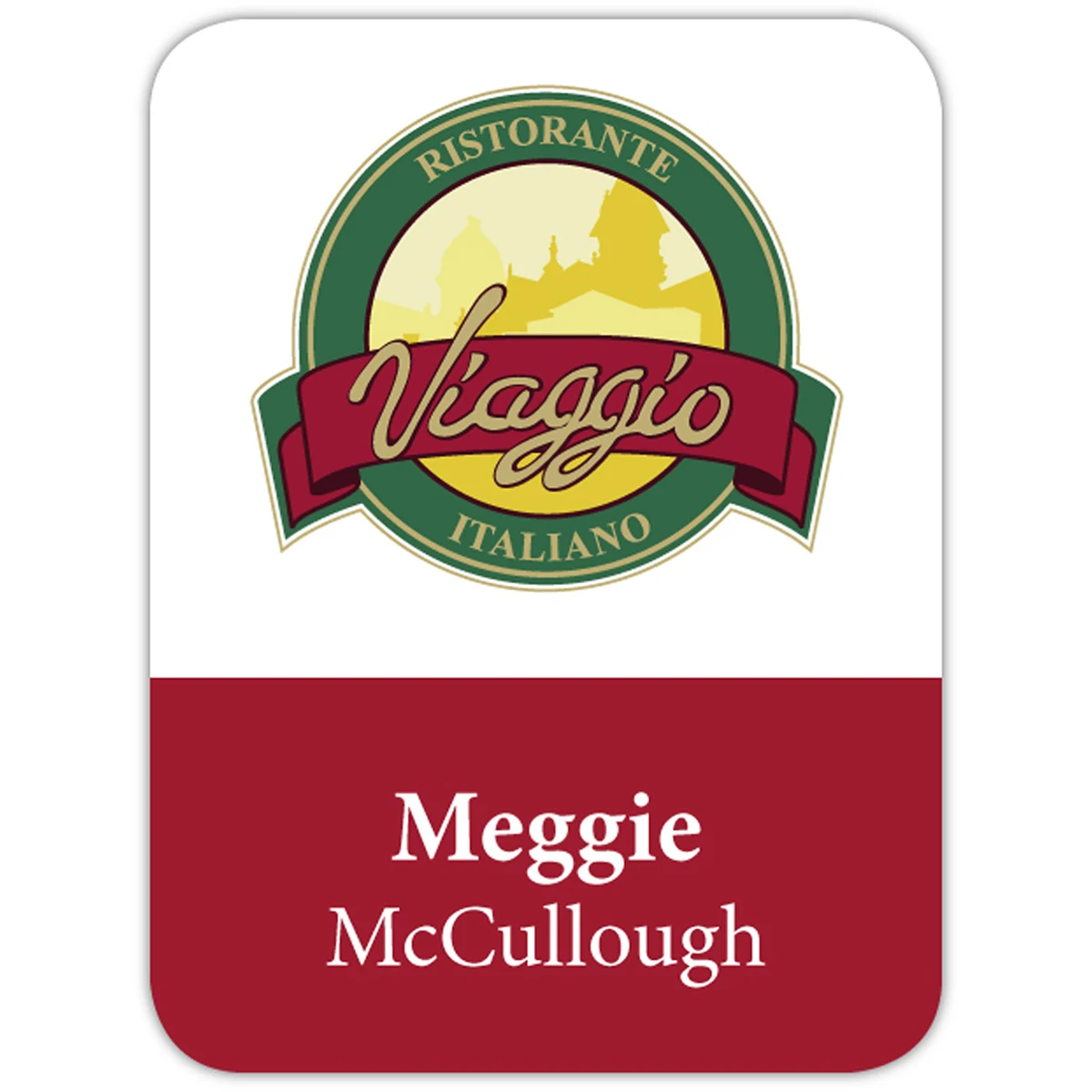 St. Paul Plastic Name Badge (Custom sized between 3 and 6 sq. in.) 1