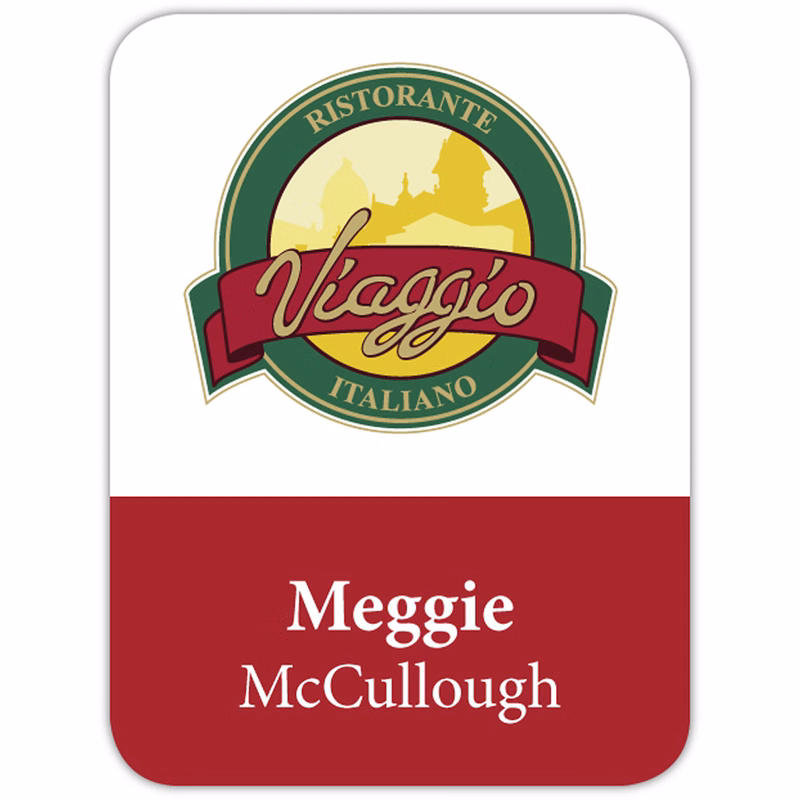 St. Paul Plastic Name Badge (Custom sized between 3 and 6 sq. in.)