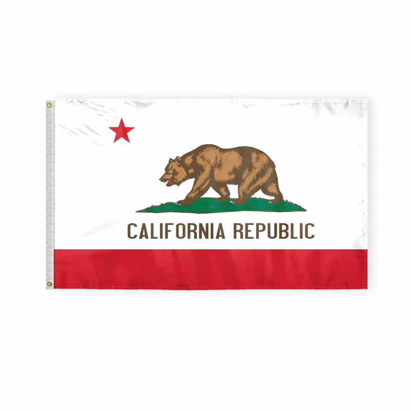 3'x5' California ePoly Printed Flags