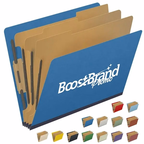 Custom Expanding File Folder with Dividers — Education & Professional Organization Promo