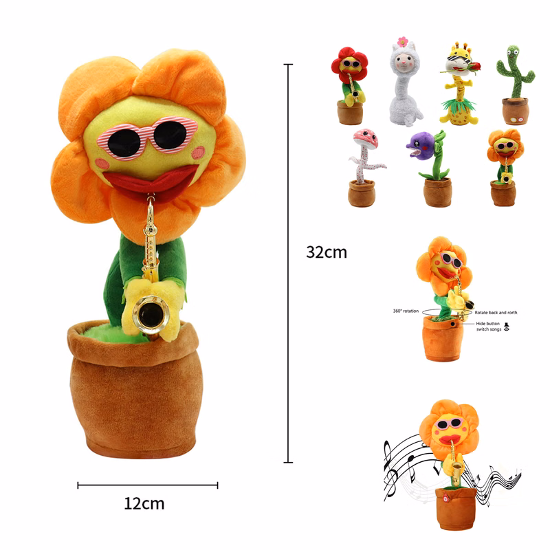 Musical Singing Dancing Repeating Talking Sunflower