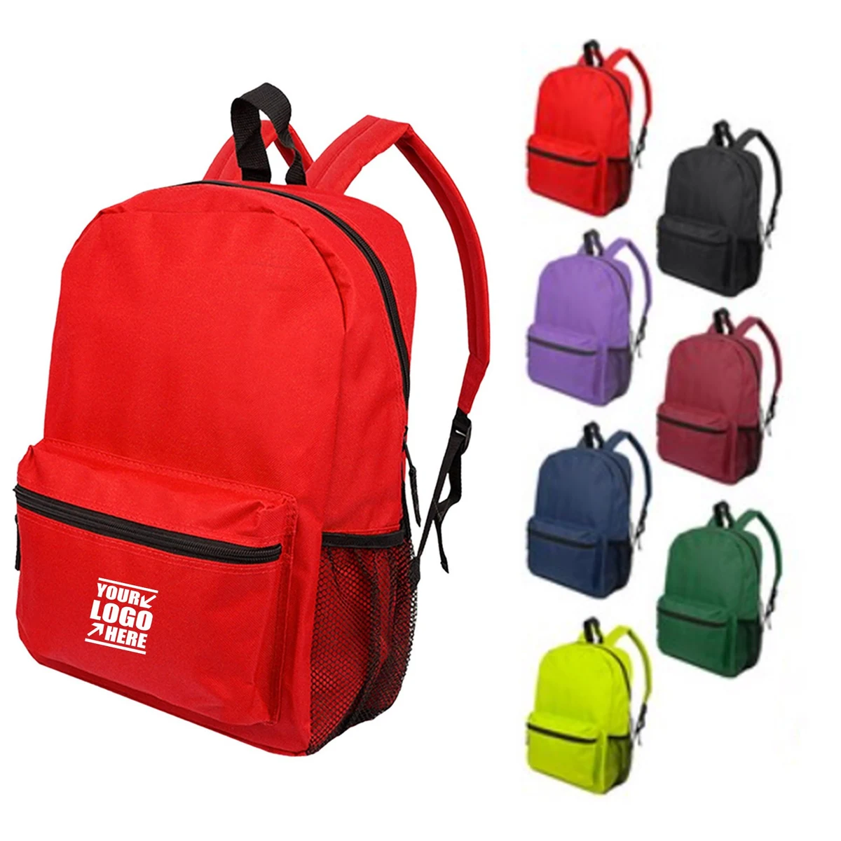 School Backpack With Water Bottle Pocket 1