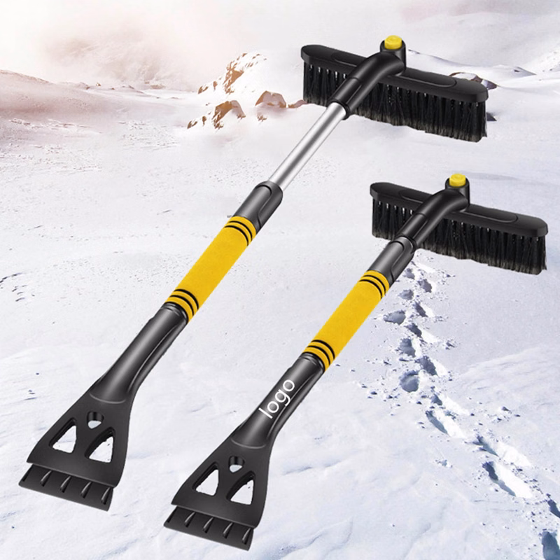 360 Rotate Car Snow Brush With Detachable Ice Scraper