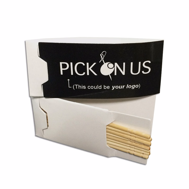 Custom Logo Toothpick Packs - 4 color printing