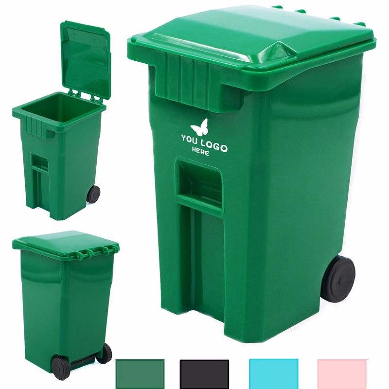 Mini Garbage Trash Bin Pen Holder MOQ 100