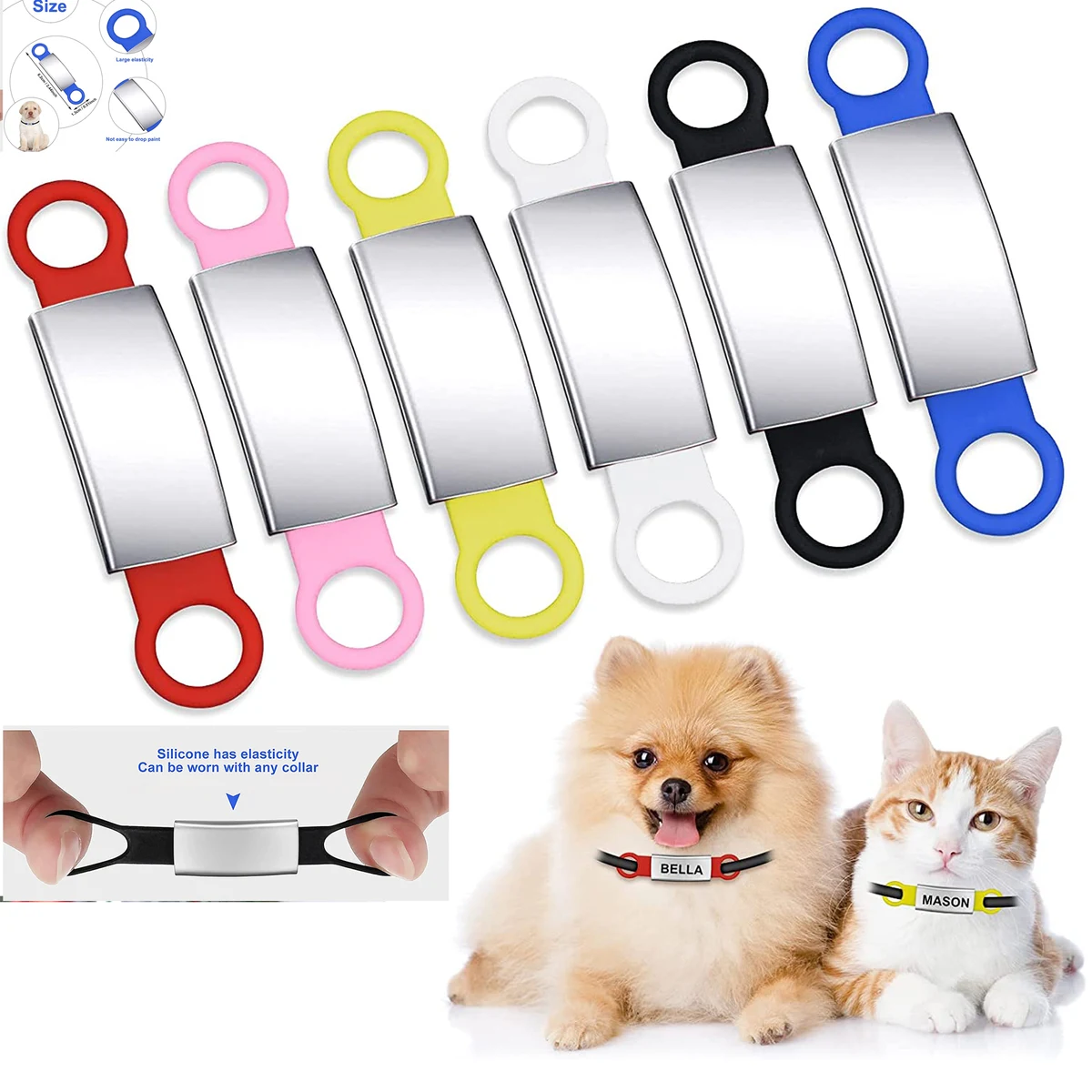 Slide On Dog ID Tag 1