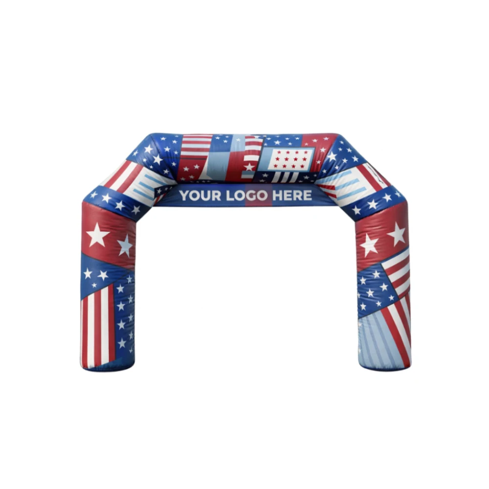 35' Cold Air Arch Hexagonal w/ Banner 1