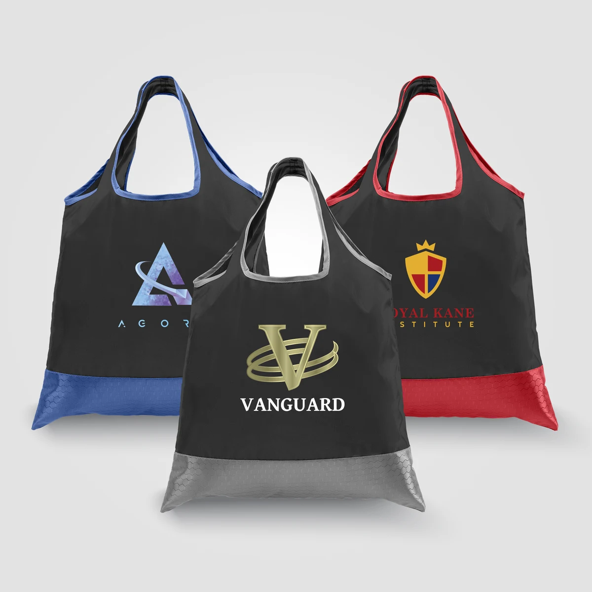 Zurich - Foldaway Shopping Tote Bag - 210D Polyester, 420D RipStop Trim 1