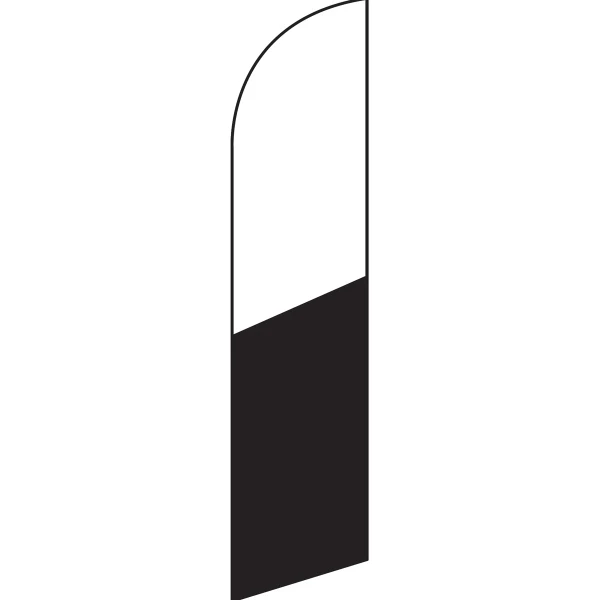 Semi-Stock 2 Color Swooper Attention Flag 1