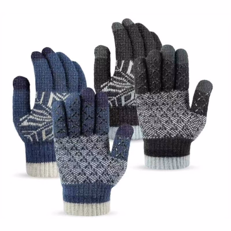 Non-slip Adult Gloves w/ 3 Finger Touch
