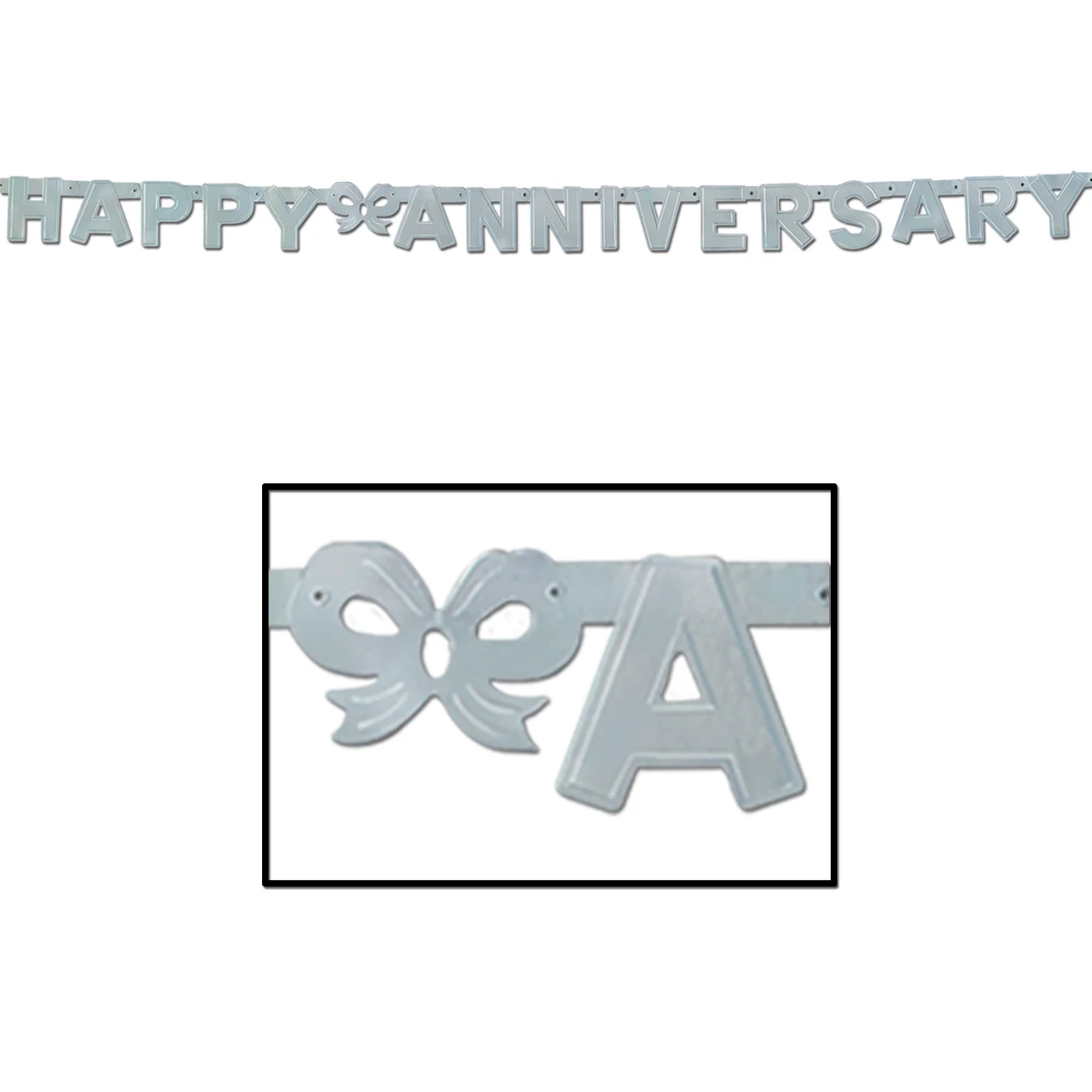 Foil Happy Anniversary Streamer 1