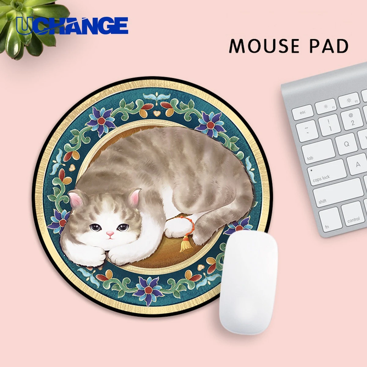 Circular Computer Office Mouse Pad Mat 1