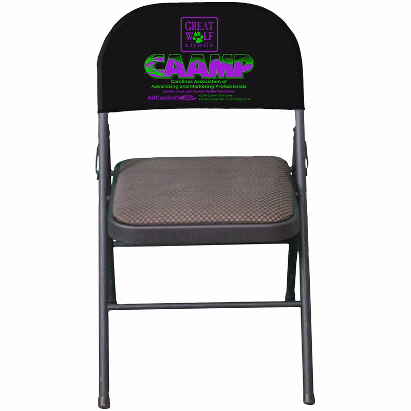 Printed Spandex Chair Cover Closed Top