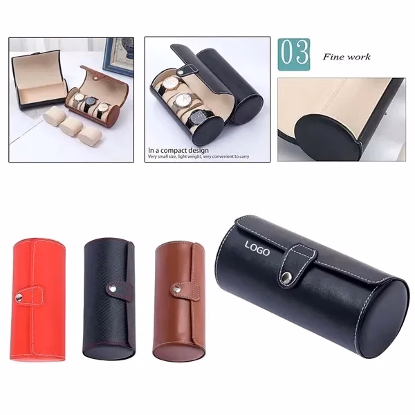 Leather Watch Organizer Box