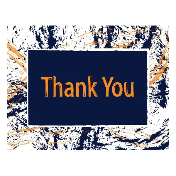 Paint Splatter Pattern Thank You Cards 1