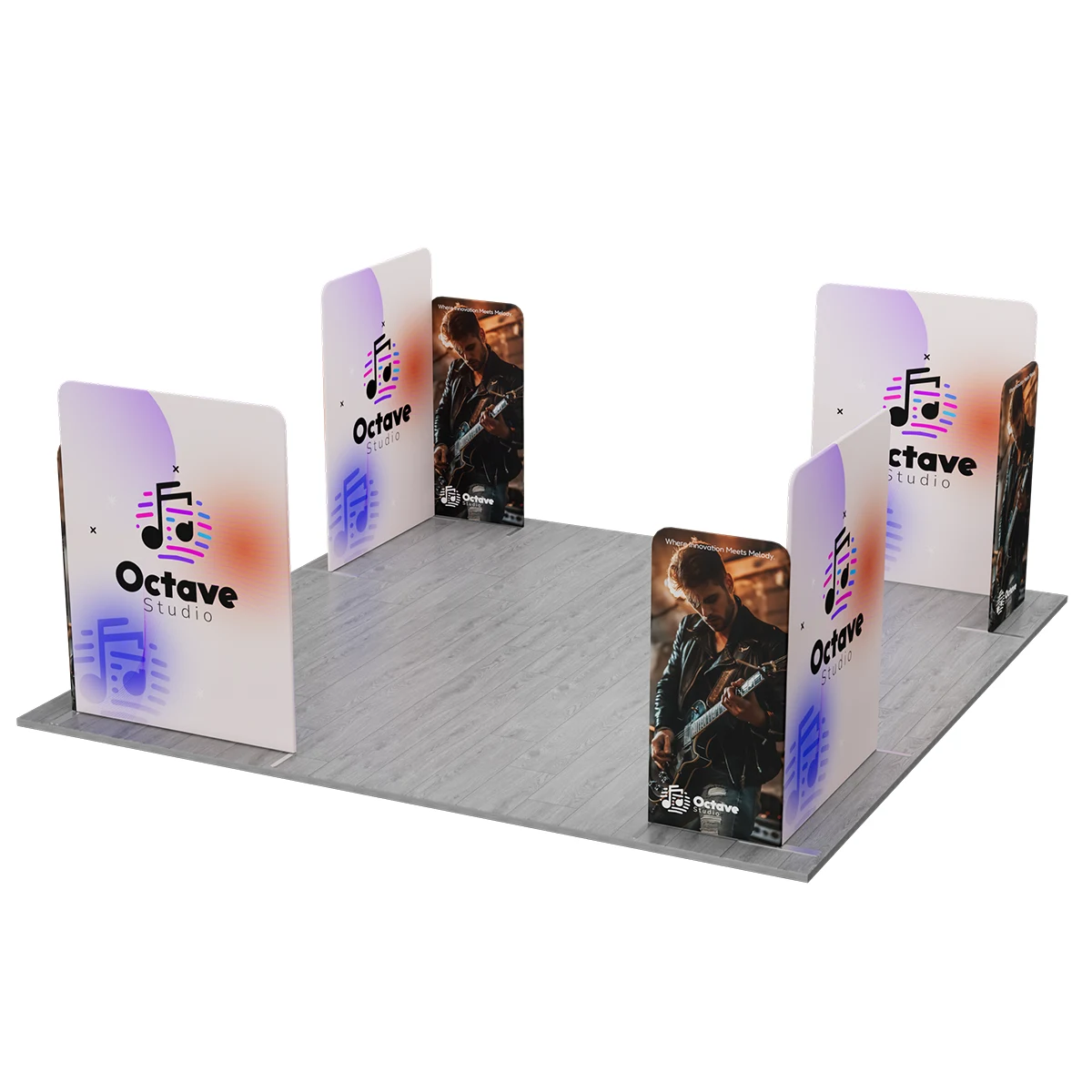 NEW MagLock 20'x20' Booth Fabric Display Kit A 1