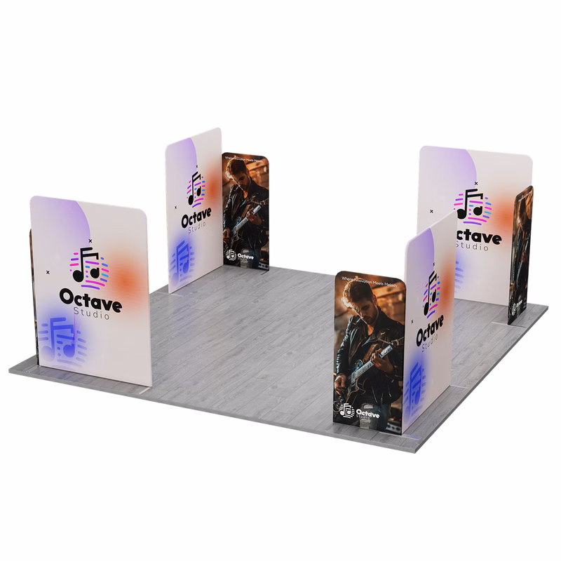 NEW MagLock 20'x20' Booth Fabric Display Kit A
