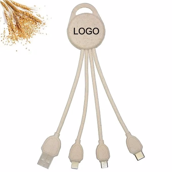 WHEAT STRAW CHARGER CABLE - ROUND SHAPE