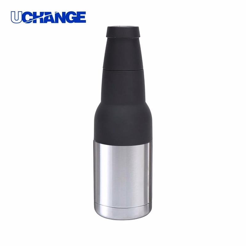 Stainless Steel Beer Can Cooler Holder Triple Insulated 3"