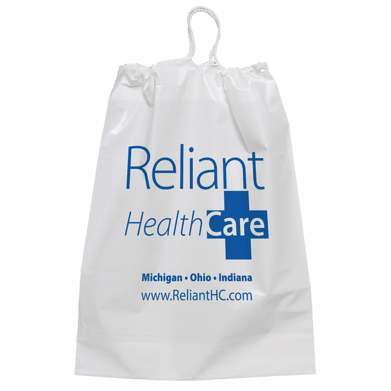 Cotton Draw Bag - 12W x 16H x 4 - Flexo Ink Print