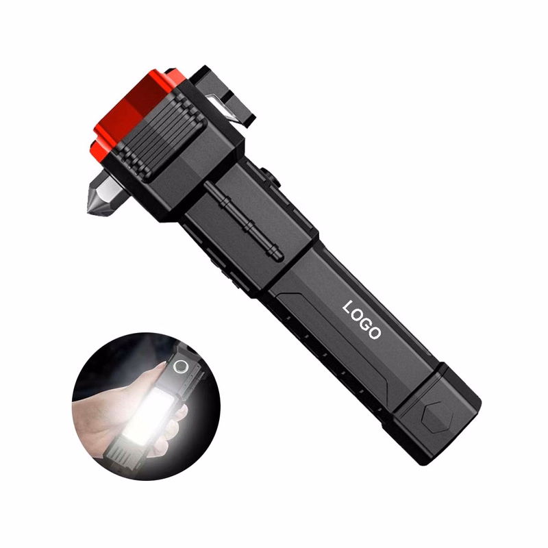 Usb Rechargeable Safety Hammer Flashlight