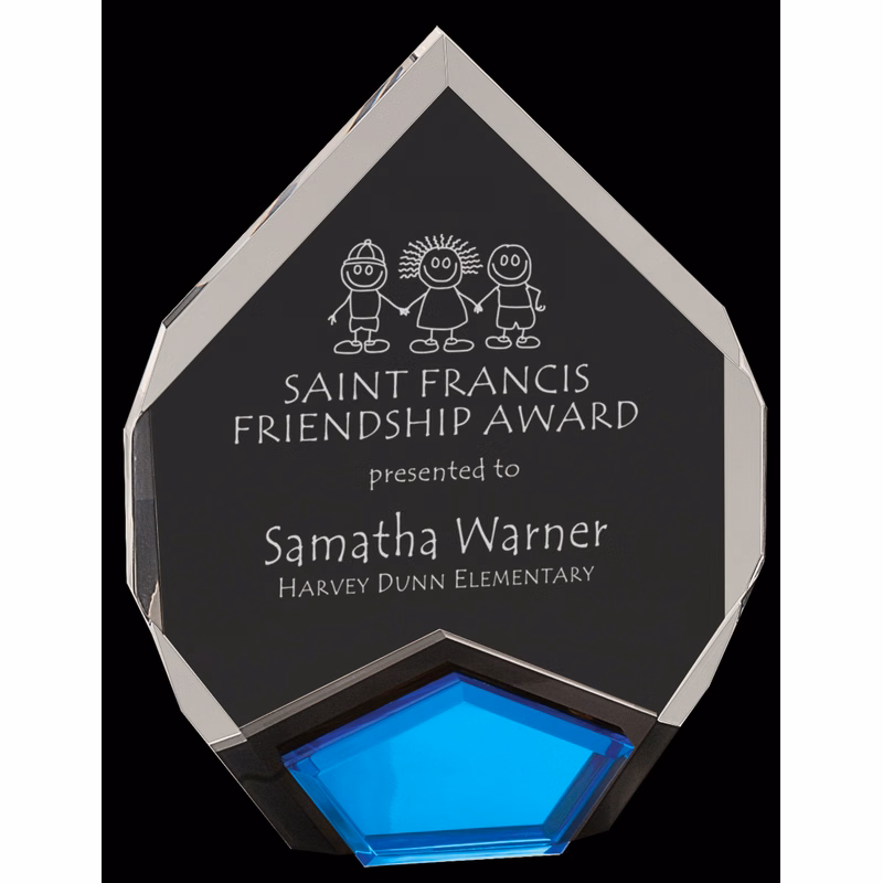 Marquis Blue Acrylic Award