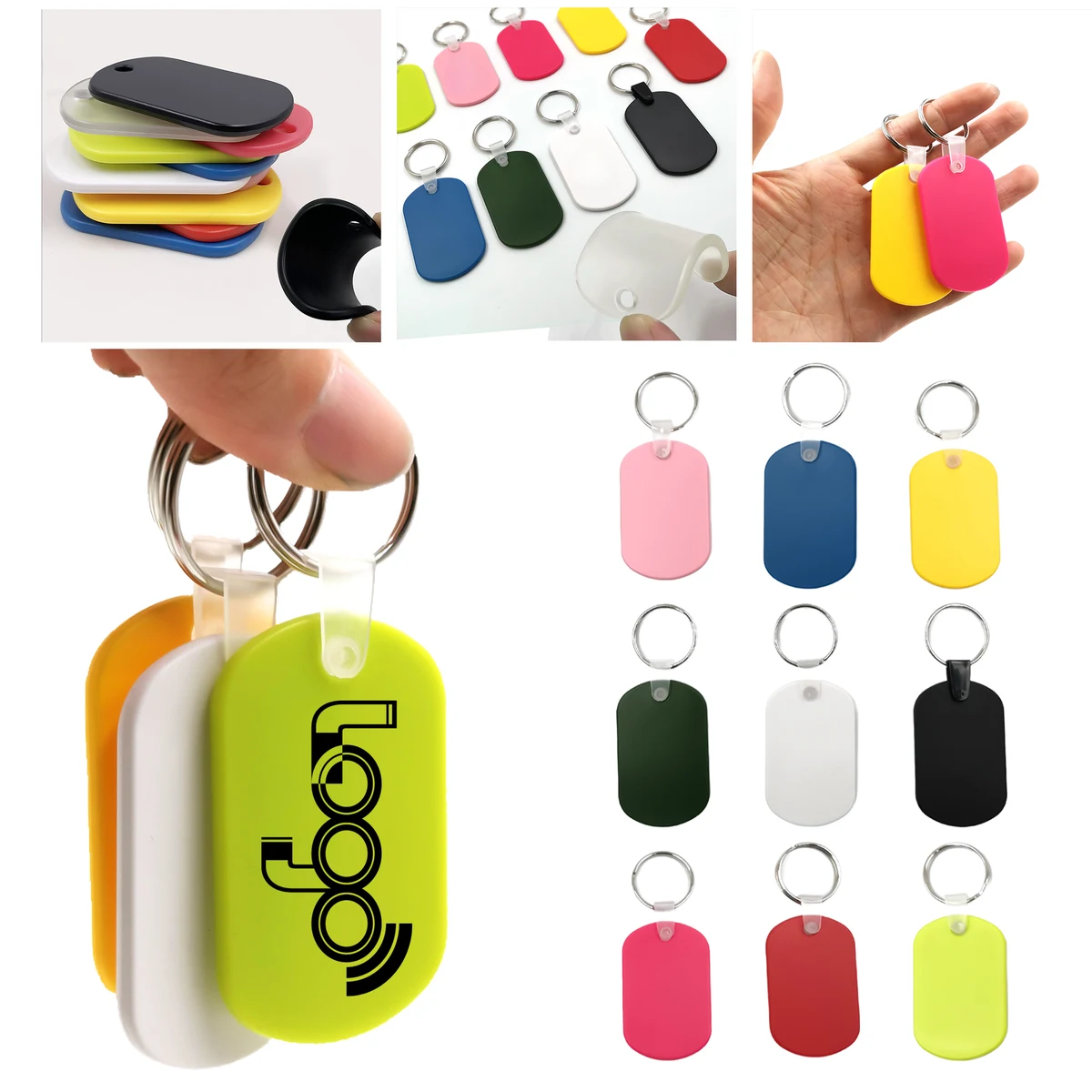 MOQ 50 Customizable PVC Key and Pet Name Tags 1
