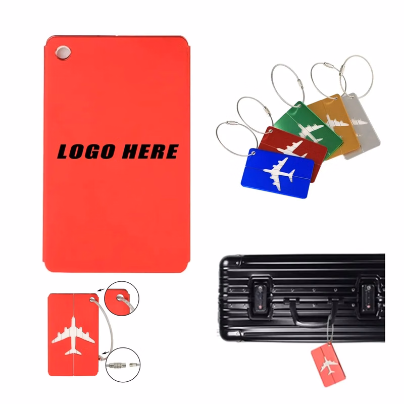 Aluminum Metal Airplane Shape Luggage Tags