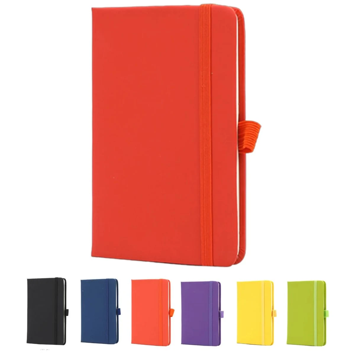 Full Color A6 PU Hardcover Notebook With Pen Loop MOQ 50 1
