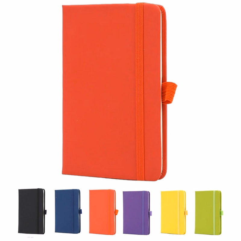 Full Color A6 PU Hardcover Notebook With Pen Loop MOQ 50