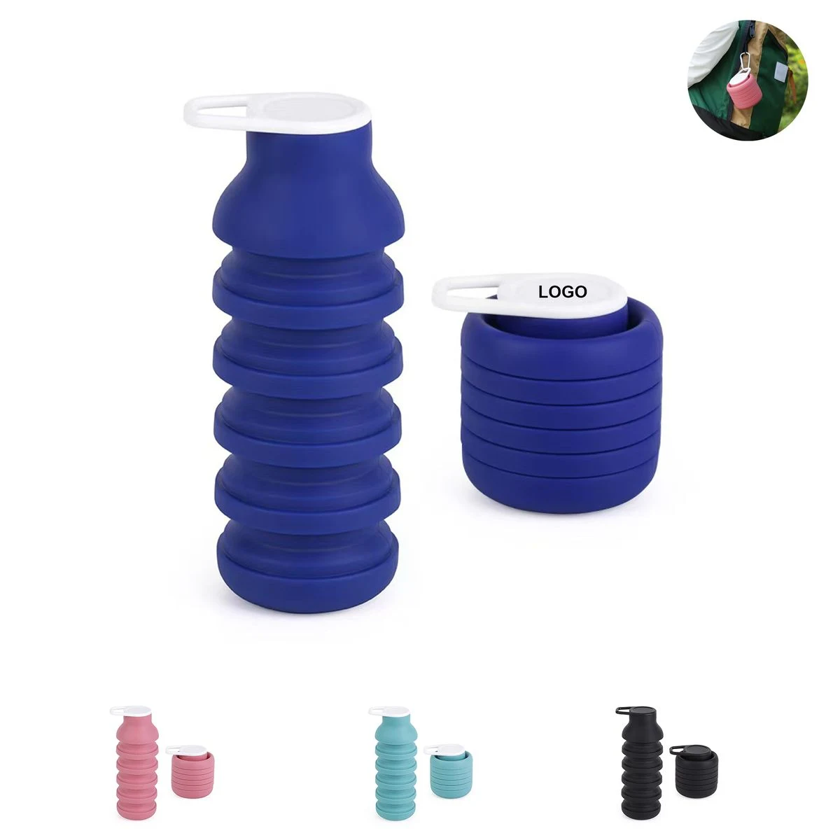 Foldable Silicone Water Bottle 1