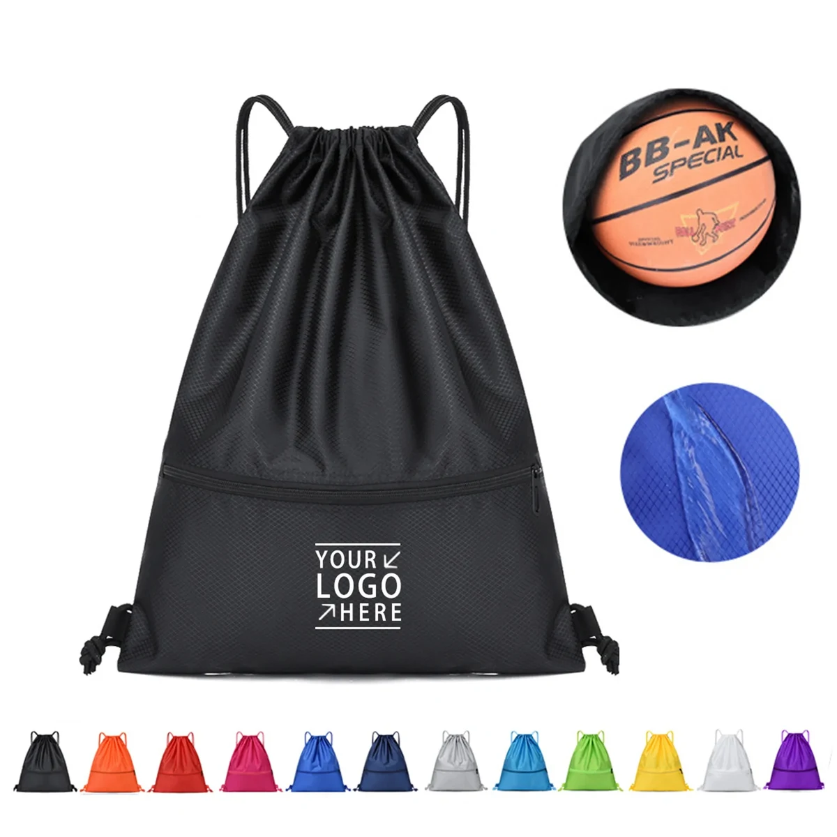 Large Drawstring Backpack Bag 1