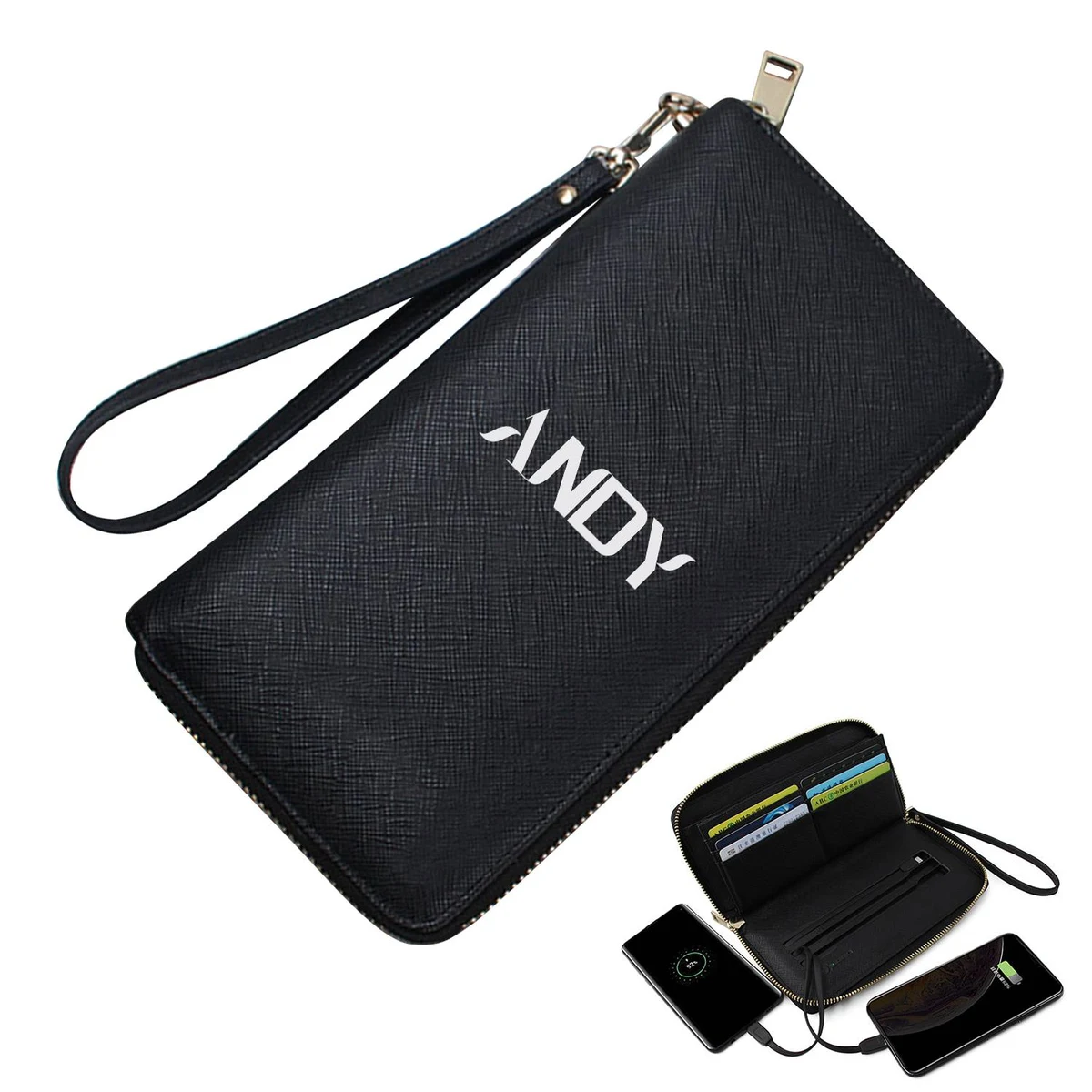 Multifunction Business Wallet W/ Wireless Charging 1