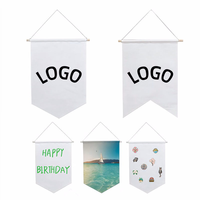MOQ Waterproof Wall Hanging Canvas Banner Pin Organizer