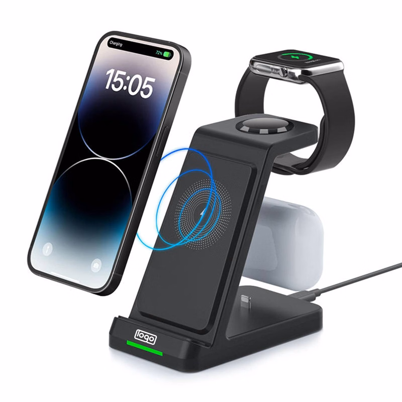 3 In 1 Wireless Charger Phone Stand